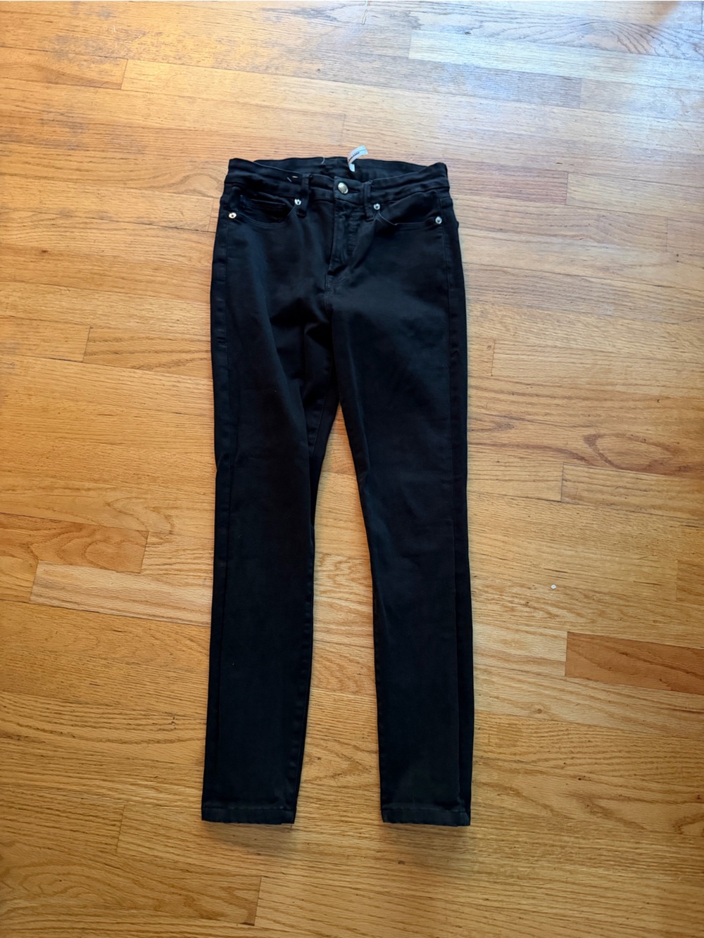 Good American Black High-Rise Skinny Jeans